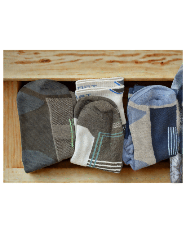 three pattern cotton socks