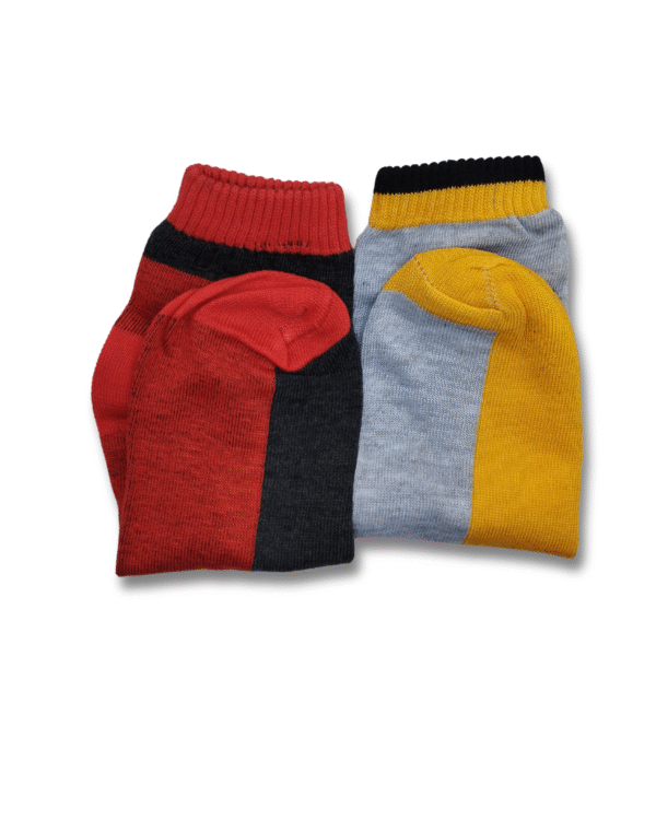 four different pattern color sports socks - Image 2