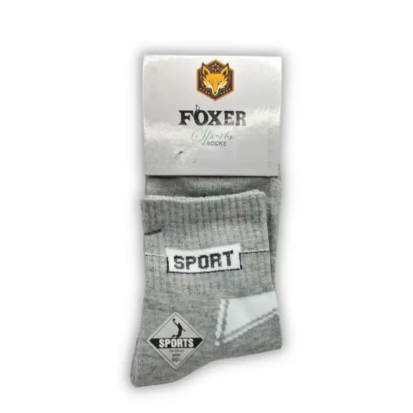 Foxer Sports Gridline Crew Socks – 2 Pair Combo - Image 3