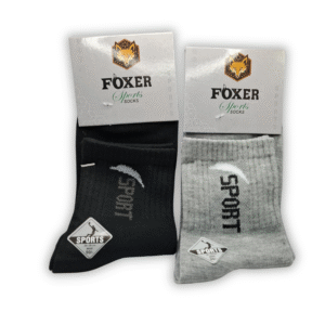 Foxer Sports Crew Socks – Dual Pack
