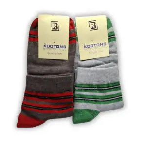 KOOTONS “Stripe Vibe” Dual-Color Socks